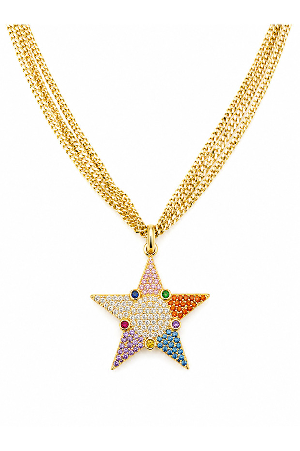 Special Series Colorful Star Star Necklace