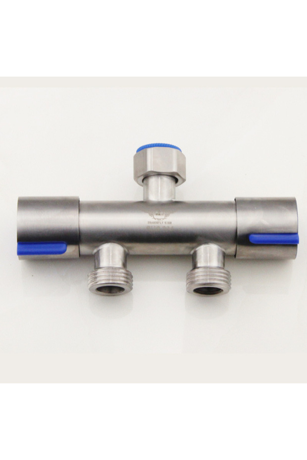 B 304 Stainless Steel Washing Machine Faucet Double Use Bibcock Laundry Mop Pool Tap Dual Handles Wa