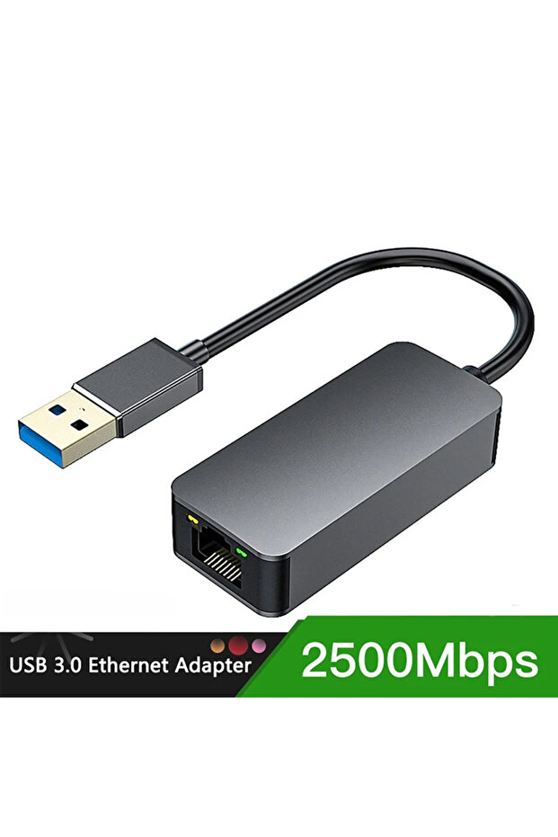 kebidumei USB 3.0 2500Mbps Kebidumei 2500Mbps USB Type-C Ethernet To RJ45 2.5G USB 3.0 Wired Adapter