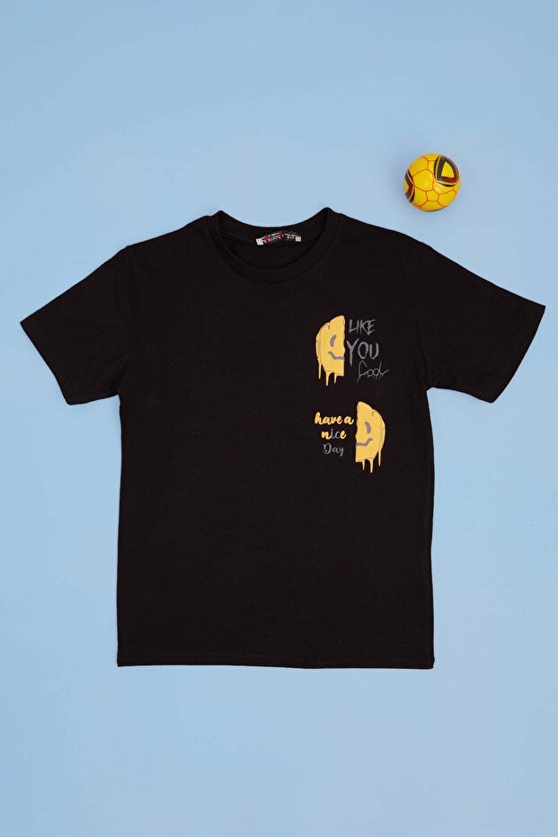 Like You Cool Text Printed Boy's T-Shirt