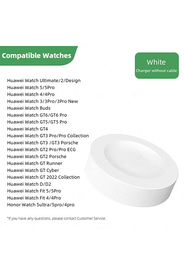 White without cable For Huawei Watch Charger Magnetic Charger GT6, GT5, GT4, GT3 Pro, Cyber Runner,