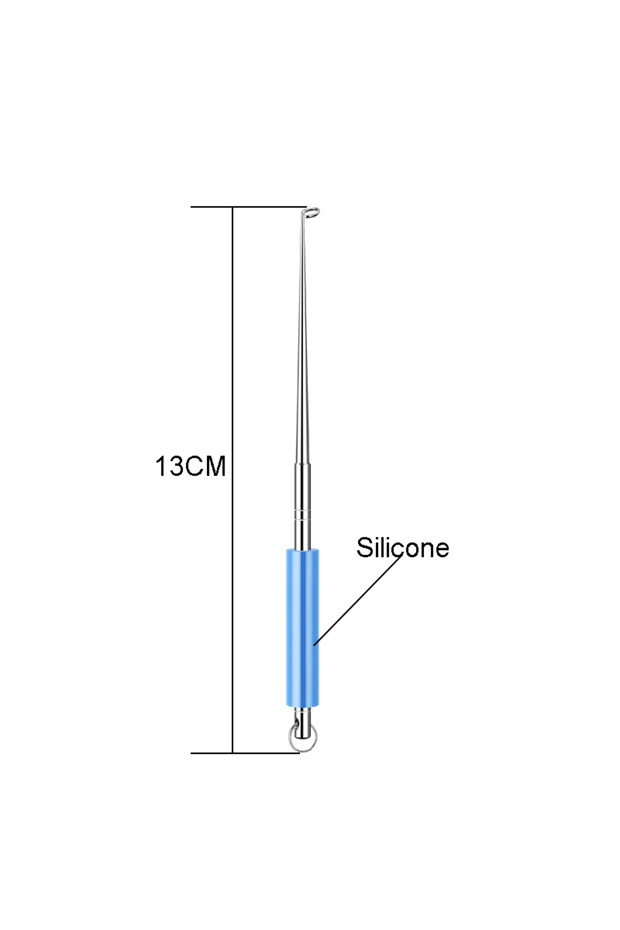 Small blue 1PCS Stainless Steel Safety Extractor Fishing Hook Detacher Remover Rapid Decoupling Devi