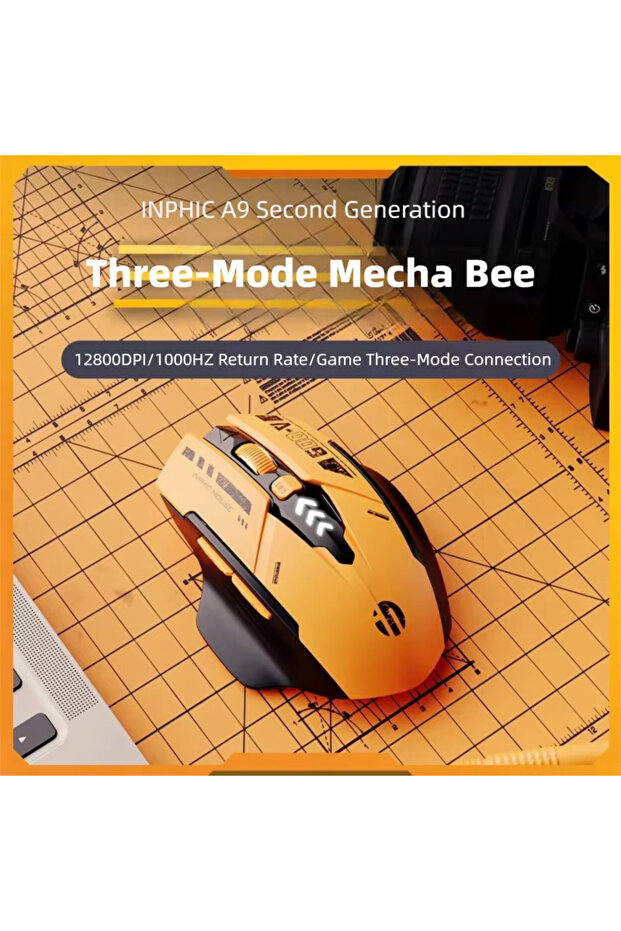 A9 Mecha Bee V2 Inphic A9 V2 Wireless Gaming Mouse 12800DPI Rechargeable Ergonomic Bluetooth Compati