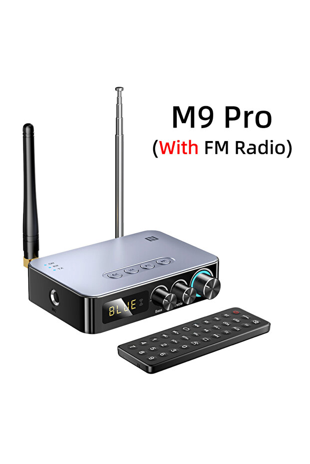 جهاز استقبال وإرسال صوتي بلوتوث M9 Pro M9/M9Pro مع محول لاسلكي DSP ودعم NFC/AUX/RCA/USB U-Disk/TF