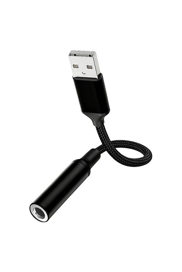 محول USB إلى مقبس صوت 3.5 ملم، محول USB-C إلى مقبس أنثى 3.5 ملم، مع ستيريو خارجي