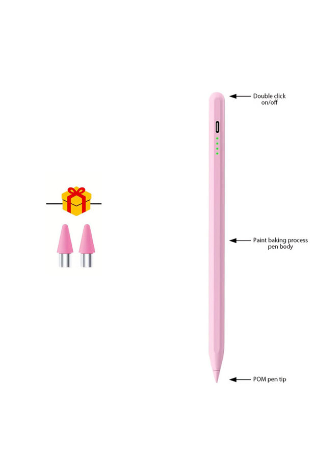 Pink Pencil Stylus For iPad A16 M5 5th Pro 10.5" 1st 2nd 2017 Air 1 Generation Mini 1 2 3 4 9.7inch