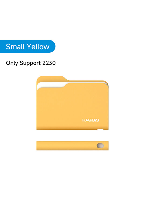 علبة خارجية صغيرة صفراء لـ SSD M.2 طراز 2230 هاجيبيس، بسرعة 10 جيجابت في الثانية، USB 3.2 الجيل الثاني إلى NVMe PCI-E، حافظة خارجية M.2 S