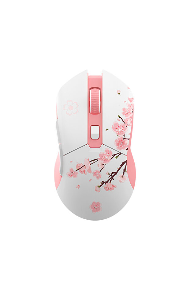 Pink DAREU Dual Modes Gamer Mouse RGB 2.4G Wireless Wired Gaming Mice Built-in 930mAh Recharging Bat
