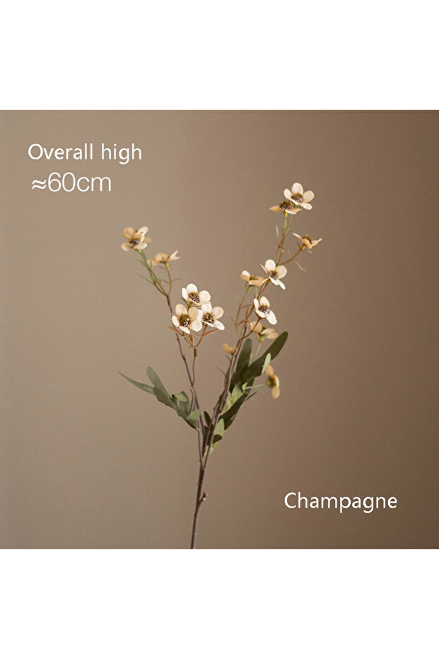 3PCS Champagne Home Decoration Simulation Flowers, Dining Table And Living Room Artificial Flower Or