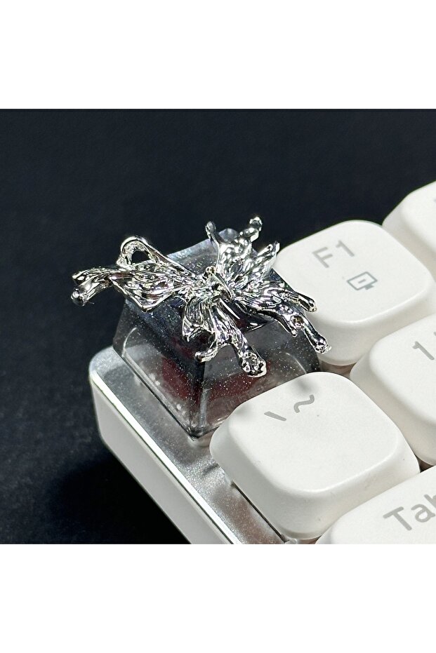 D 1PC Gothic Butterfly Keycaps Vintage Gaming ESC Key Caps Cross Axis Mechanical Keyboard Keycap Off