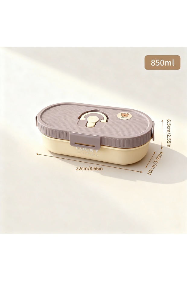 WORTHBUY Purple 850ml WORTHBUY 304 Stainless Steel Oval Insulated Lunch Box For Kids Student Portabl