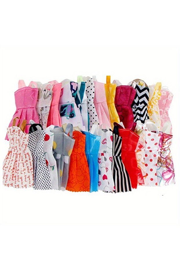 Random 10 Clothes Random 1Set Doll Accessories for 30cm Doll Shoes Boots Mini Dress Handbags Crown H