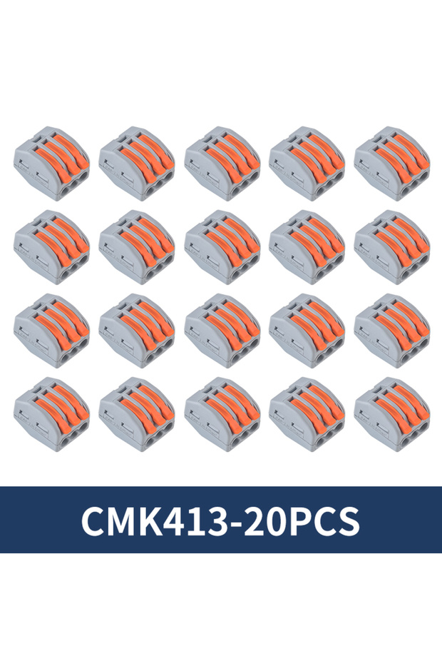 CMK413-20PCS 10/20Pcs Quick Push in Lever Wire Connector Splicing Compact Terminal 2 3 4 5 Ports Fas