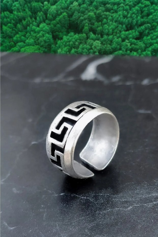 Labyrinth Wedding Ring Model Unisex Adjustable Joint Ring