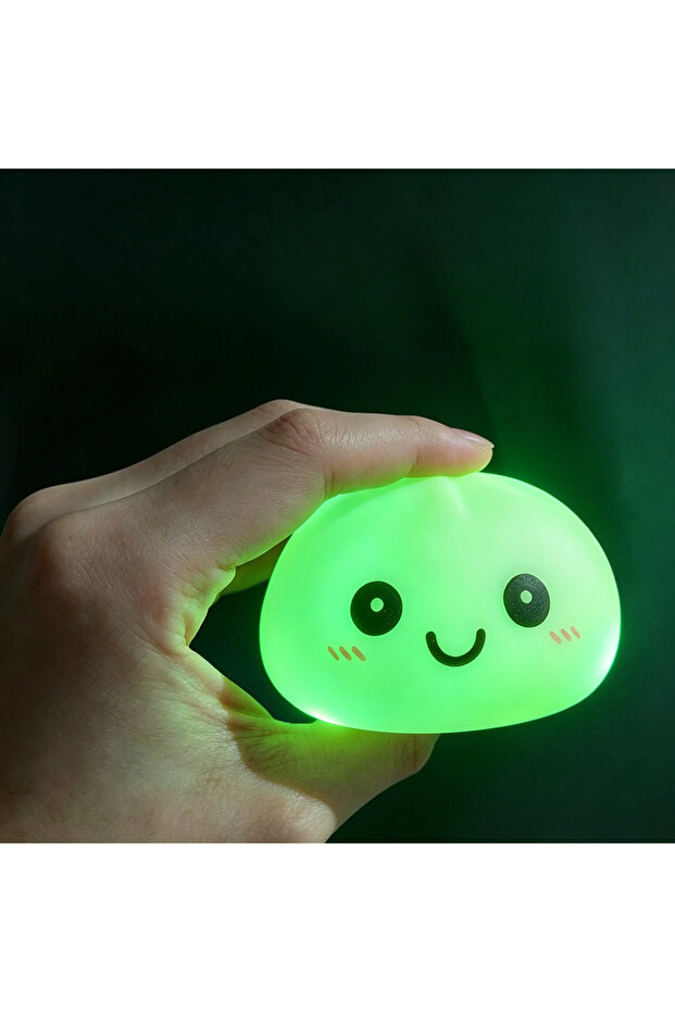 C-no box 2026 Aesthetic LED Glowing Dumpling: Bubble Spitting Squeeze Toy, Realistic Food Decor & Se