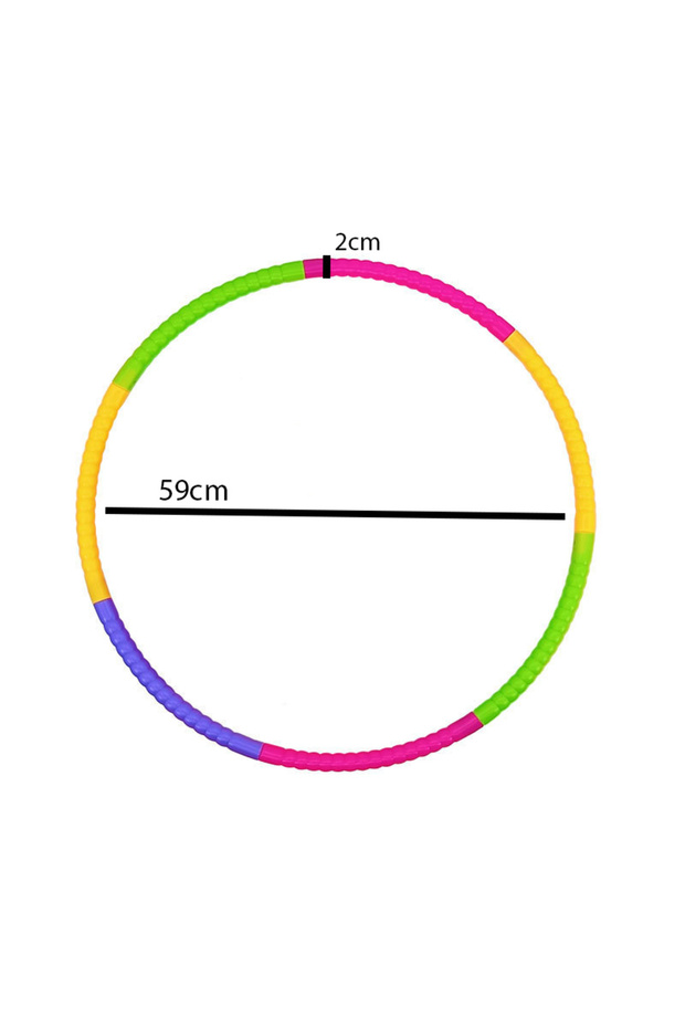 1pcs L Sport Removable Color Hoop Equipment - Portable Plastic Fitness Training Circle Kids Exercis