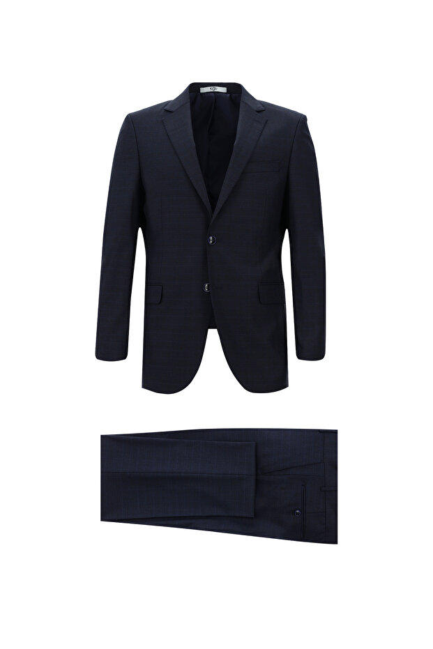 6 Drop Regular Fit Standard Cut Plaid Suit