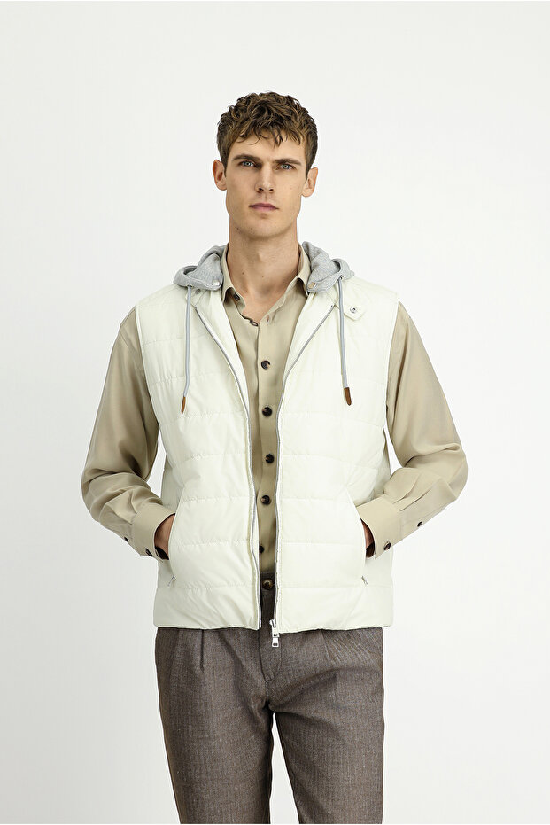 Hooded Quilted Sports Vest