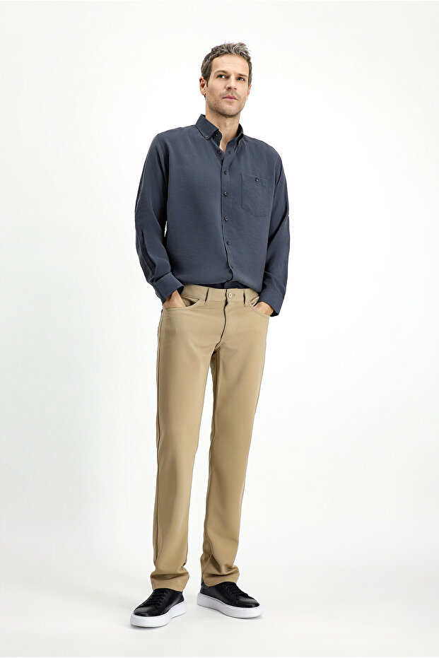 Slim Fit Slim Fit Canvas / Chino Trousers
