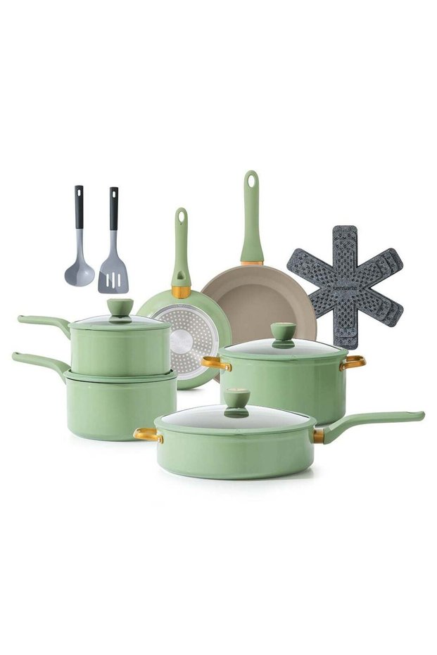 Nonstick Pots and Pans Set, 18 Pieces