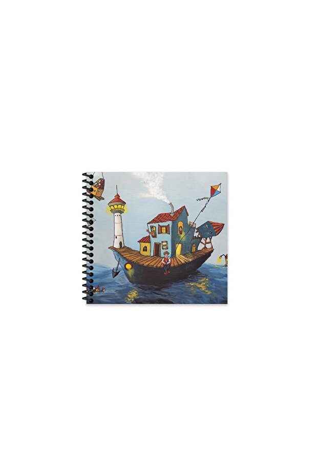 Ezo Sunal 16*15 50 Yp. Flat Hard Cover Spiral Notebook - No:1