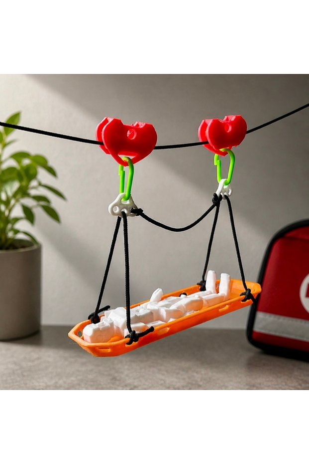 Mini Rescue Set Toy – Rope Stretcher Rescue System |   3D Design for Education & Hobbies