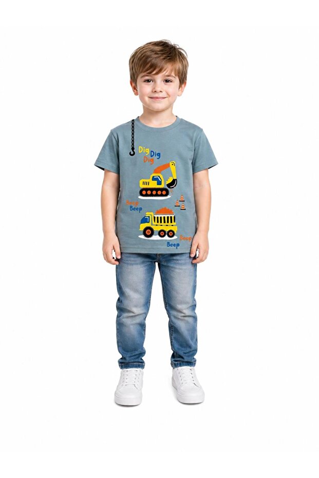 1-4 Years Old Boy's 95% Cotton T-Shirt