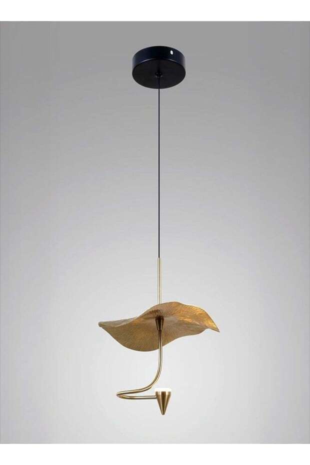 Modern Lighting, Single pendent, Light, Copper flower pendent, GBK & Black Color, 26x20x100 cm, Suitable for bedroom, living room, kitchen, caffe, Adjustable height