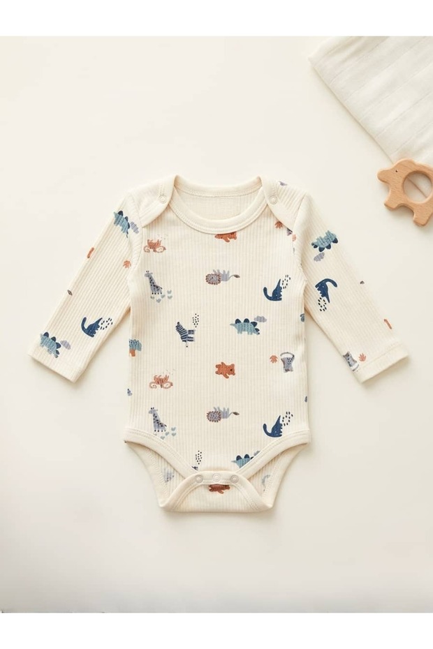 Safari Patterned Baby Boy Bodysuit/Outfit