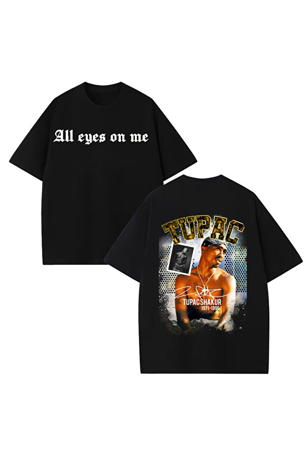 Tupac Shakur Printed Unisex 100% Cotton Piece Oversized T-Shirt
