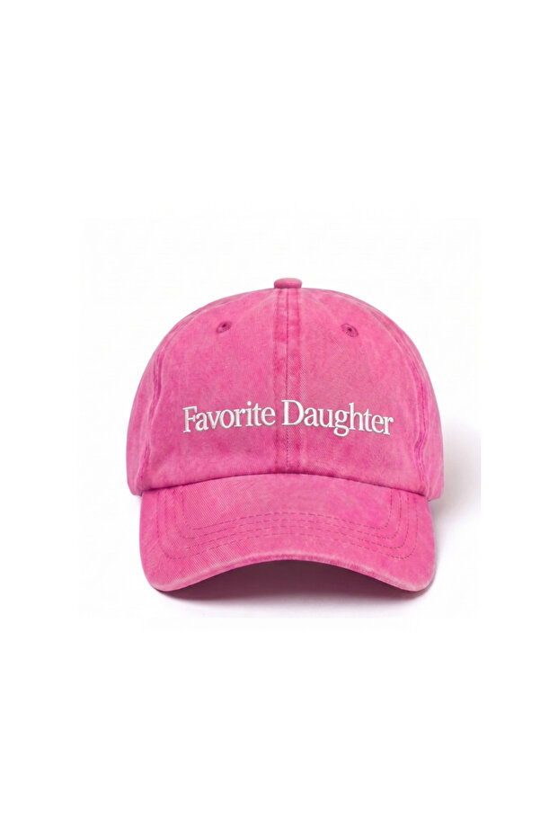 ''Favorite Daughter'' Embroidered Washed Hat /''Gözde/Loved Daughter'' Embroidered Washed Baseball Cap