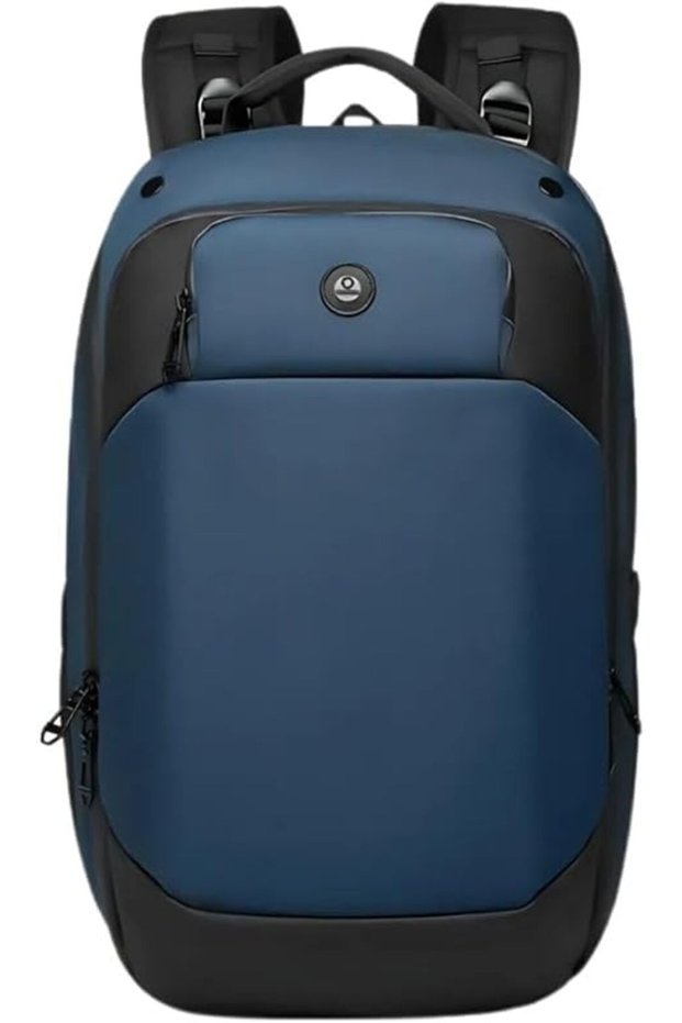9717 27L Anti-Theft Laptop Backpack, Fits 15.6″ Laptop, Water-Repellent Oxford Travel Work Backpack for Men, Blue