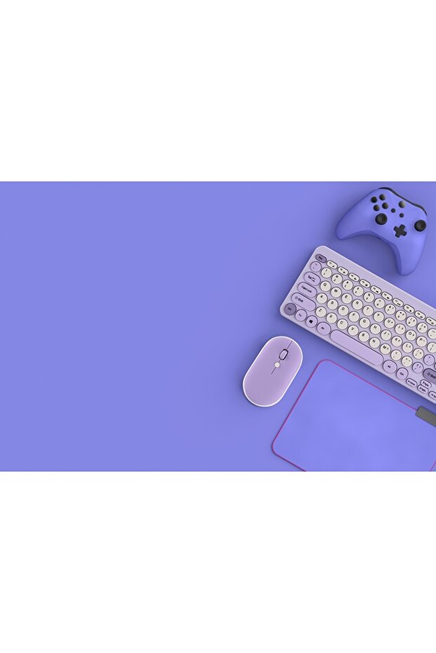 Wireless Keyboard and Mouse - Lavender - 6