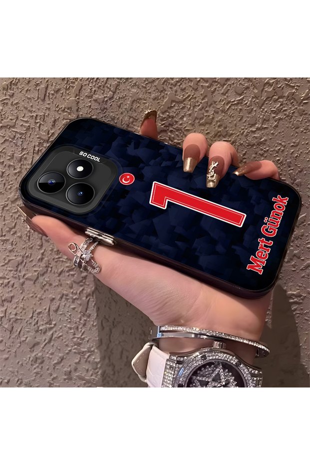 Silicone Edge Hard Back Phone Case Compatible with Realme Note 50 4g Mert Günok