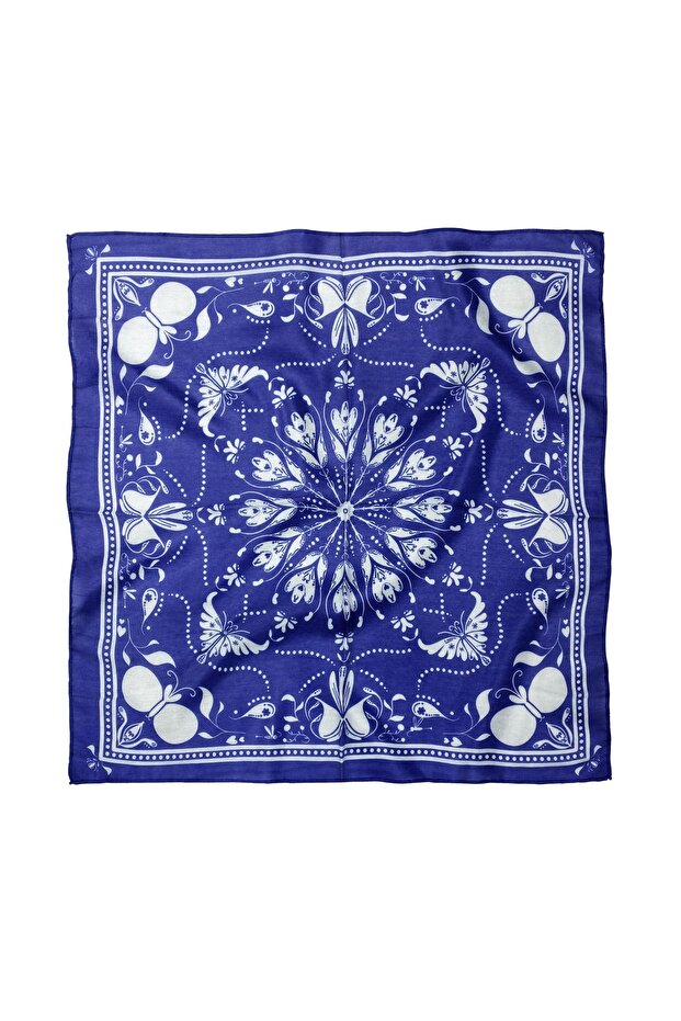 وشاح/باندانا من القطن والبوليستر بنمط عرقي 60x60 سم