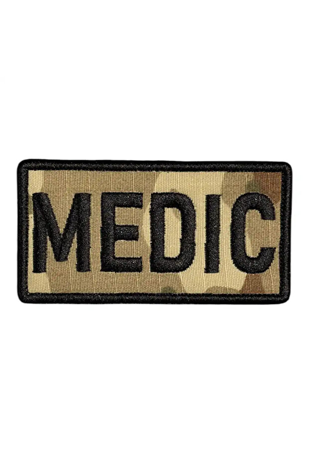 Kamuflaj Zemin Medic Patch Nakış Peç - 8x4 cm