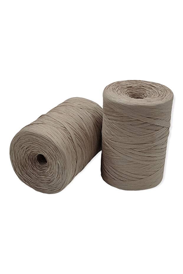 No. 18 - 1 Piece - Special Production Soft Textured Product (140-160 Gr.) Soft Paper Raffia - Mink