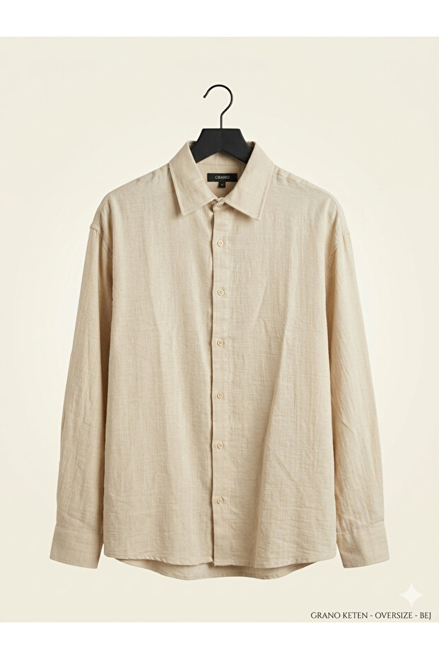 Basic Linen Oversized Shirt