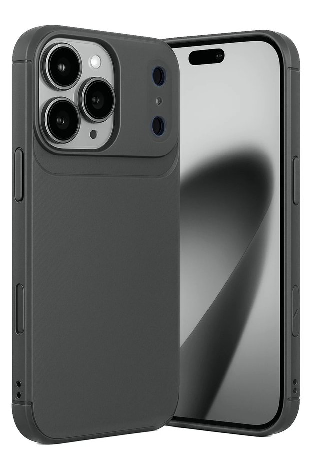 Ilkeshop New iPhone 17 Pro Auto Focus Carbon Cover (212858) - Gray