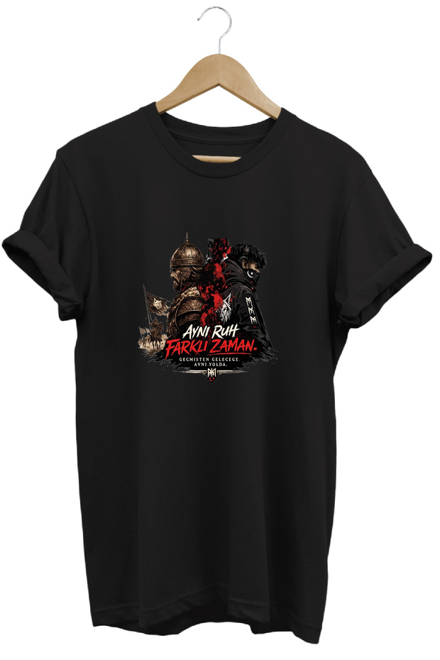 Same Spirit Different Time Printed Date and Street Style Special Design T-Shirt