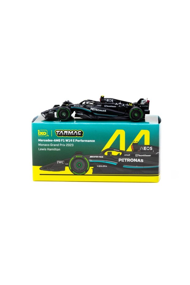 Tarmac Works 1/64 Mercedes-Amg F1 W14 E Monaco Grand Prix 2023 Lewis Hamilton