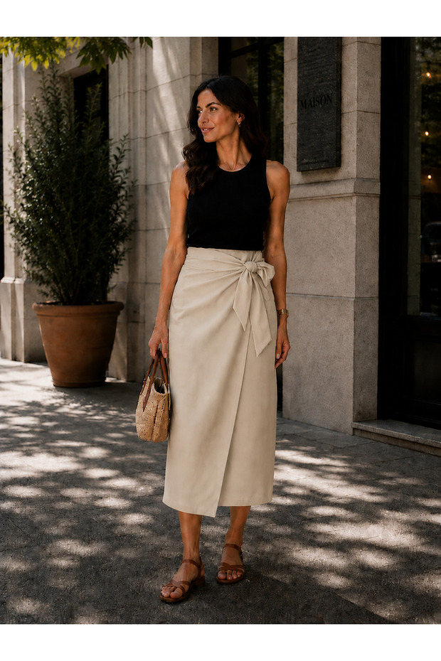 Kruvaze High Waist Skirt