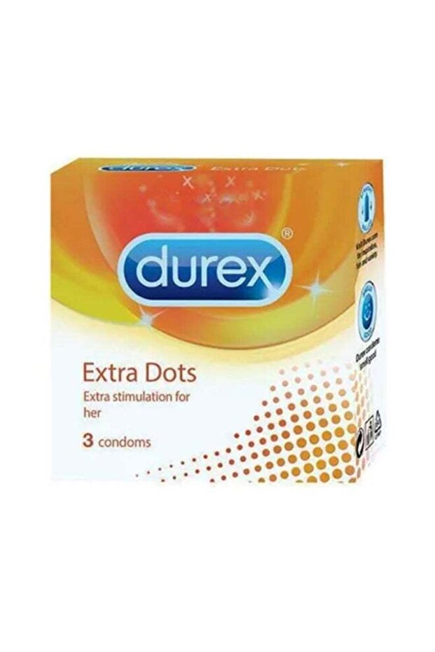 Durex Pack Of 3 Extra Dotted Condoms