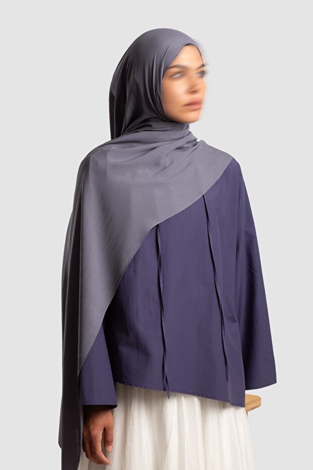 Soft Viscose Shawl Gray - 5