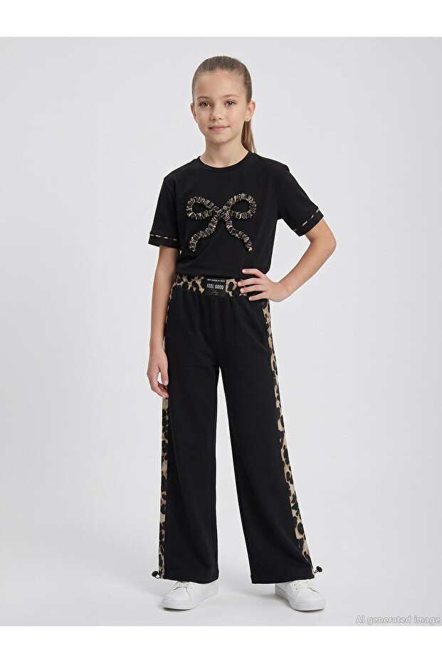 Girl's 10-14 Years Old Sweatpants - Black