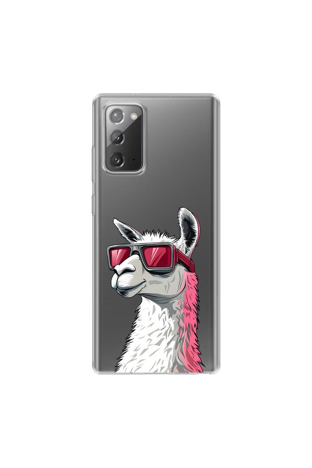 Cool Animal 8 Design Transparent Case Compatible with Samsung Galaxy Note 20