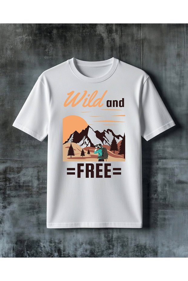 Wild Free Day Adventure Printed Oversize T-Shirt