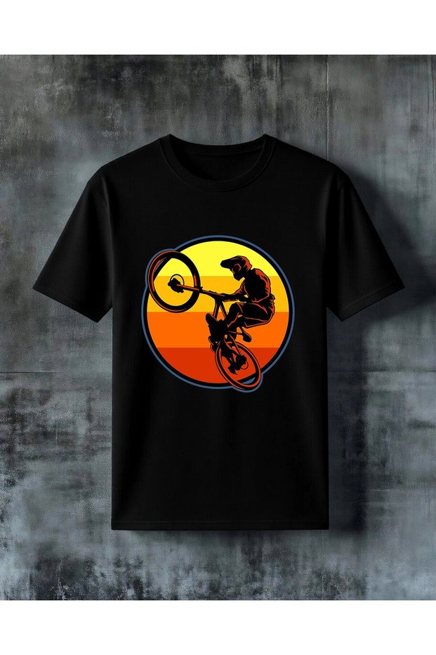 Cycling Stunt Printed Oversize T-Shirt