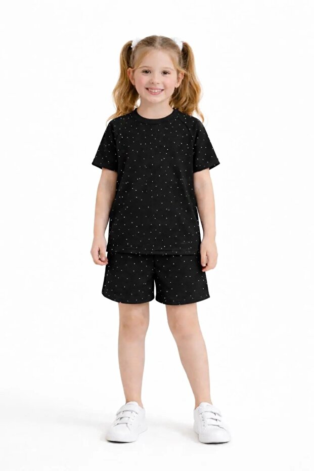 Girl's Set with Stoned Shorts 30454