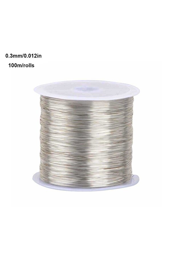 0.3mm 100m Silvery 3 Colors Copper Electrical Wire 0.3-1.0mm 100g/m - Flexible Tarnish Resistant Con